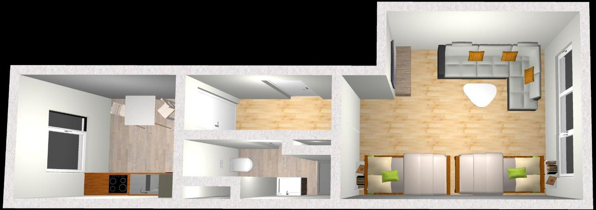 Emas4 Wohnung Mit 2 Einzelbetten, Kueche Крефелд Екстериор снимка